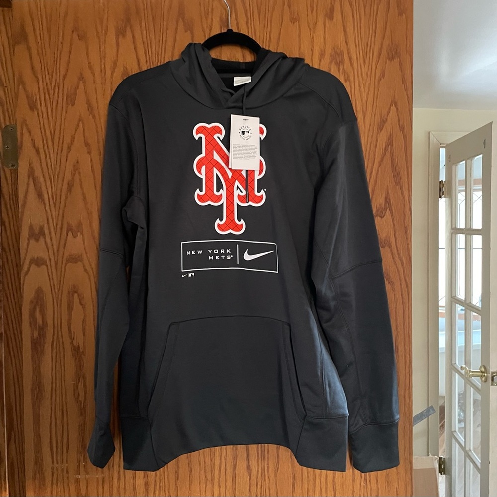 NWT Men’s Nike NY METS hoodie, MEDIUM GREY